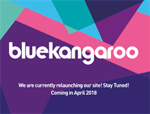 Tablet Screenshot of bluekangaroodesign.co.uk